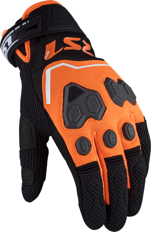 LS2 Vega Short Man Summer GoatSkin Leather Off-Road Motorbike Gloves-Win Impex Moto