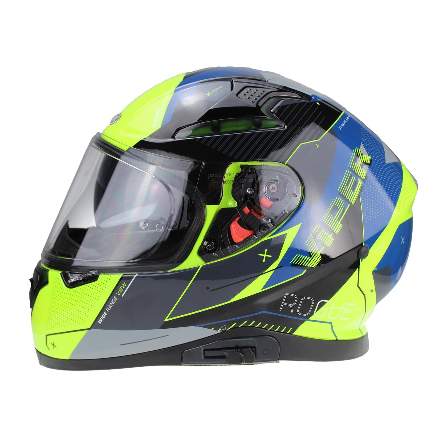 VIPER RSV95 ROGUE BLACK BLUE FULL FACE ROAD CRASH MOTORBIKE MOTORCYCLE HELMET-Win Impex Moto