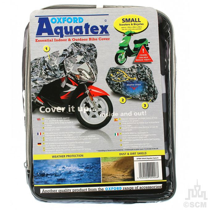 Oxford Motorbke R1 CBR GSX Aquatex Camo Waterproof Rain Cover Medium-Win Impex Moto