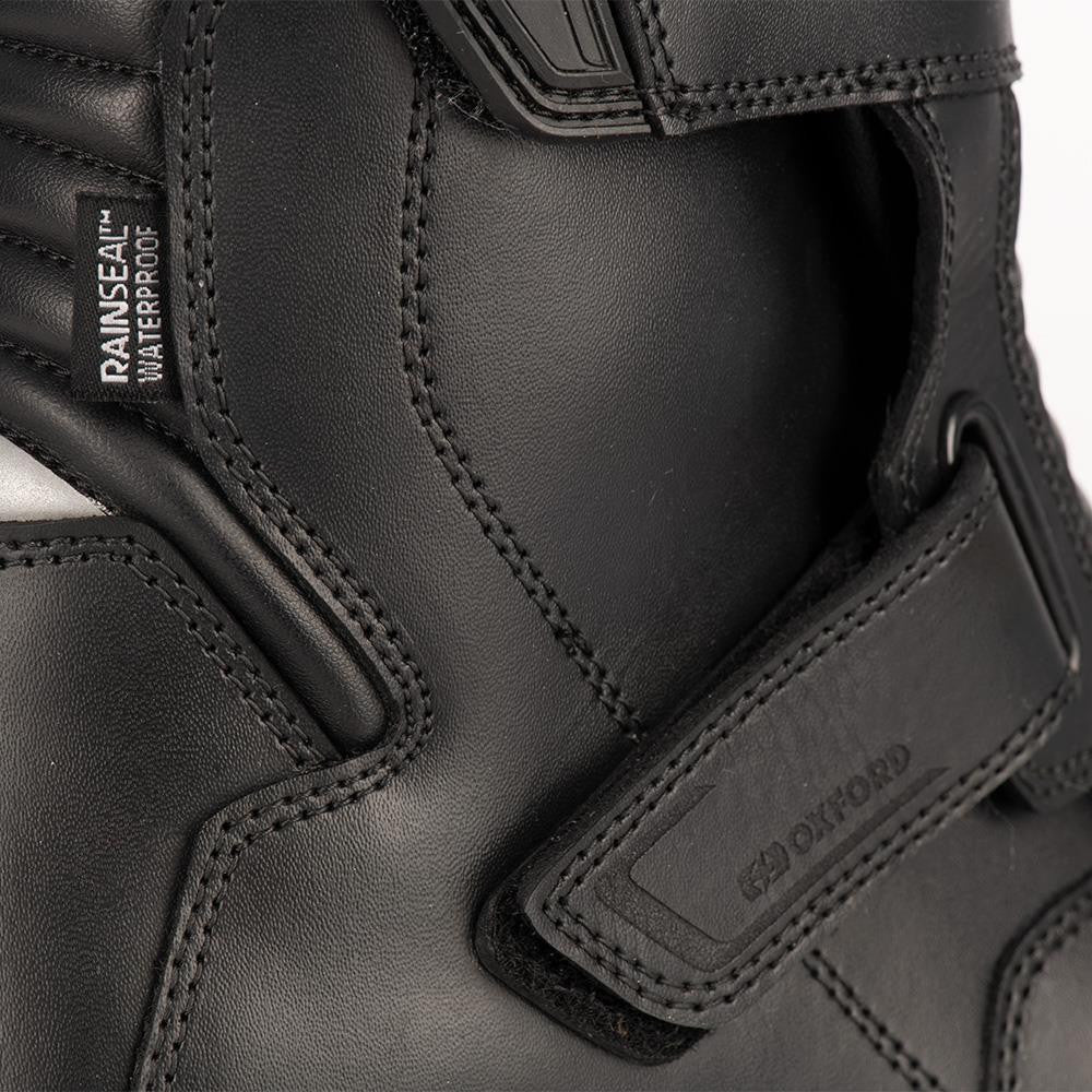 Oxford Delta Short Length Leather Motorcycle Boots CE-Win Impex Moto