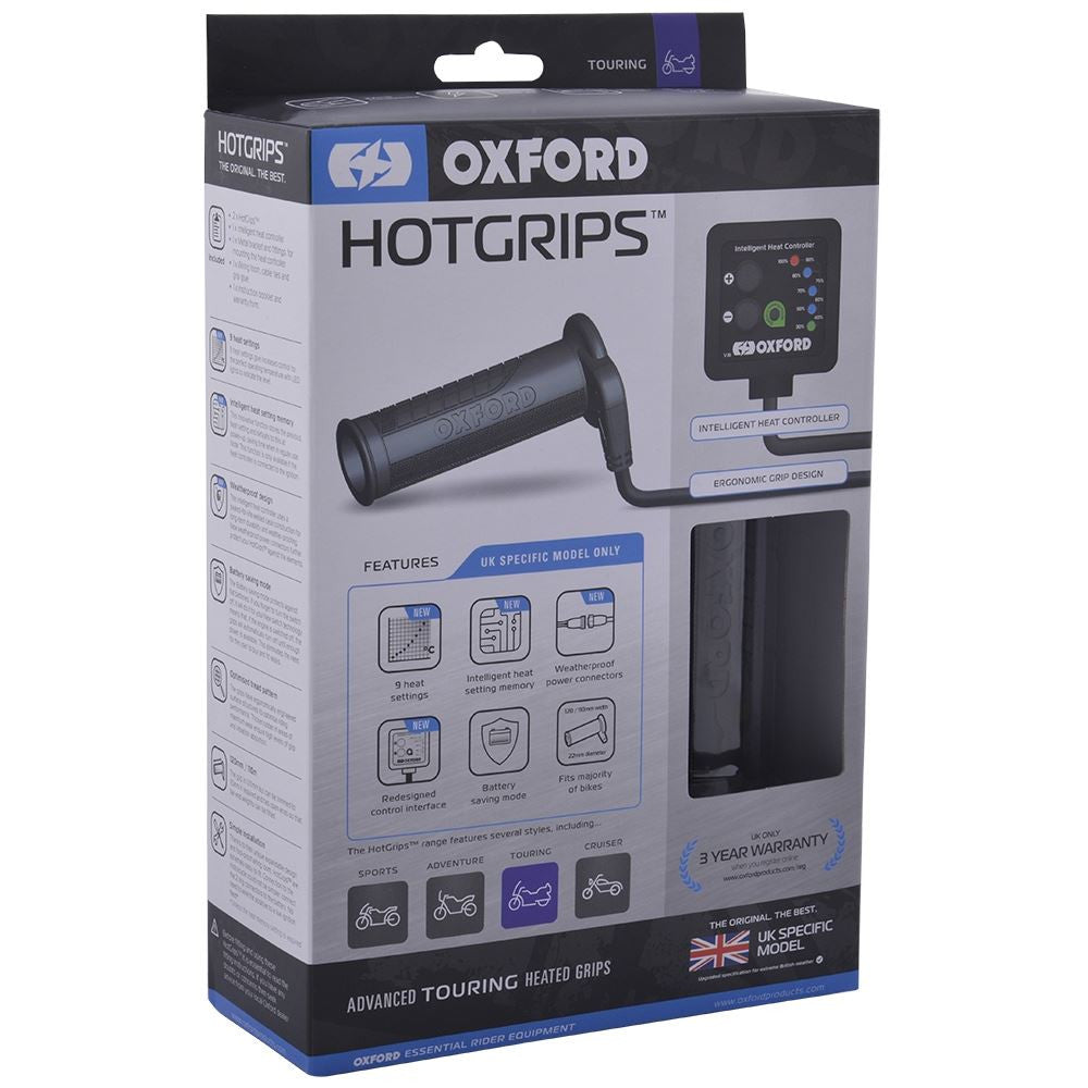 Oxford UK Specific Motorcycle Advanced Touring Heated Hot grips-Win Impex Moto