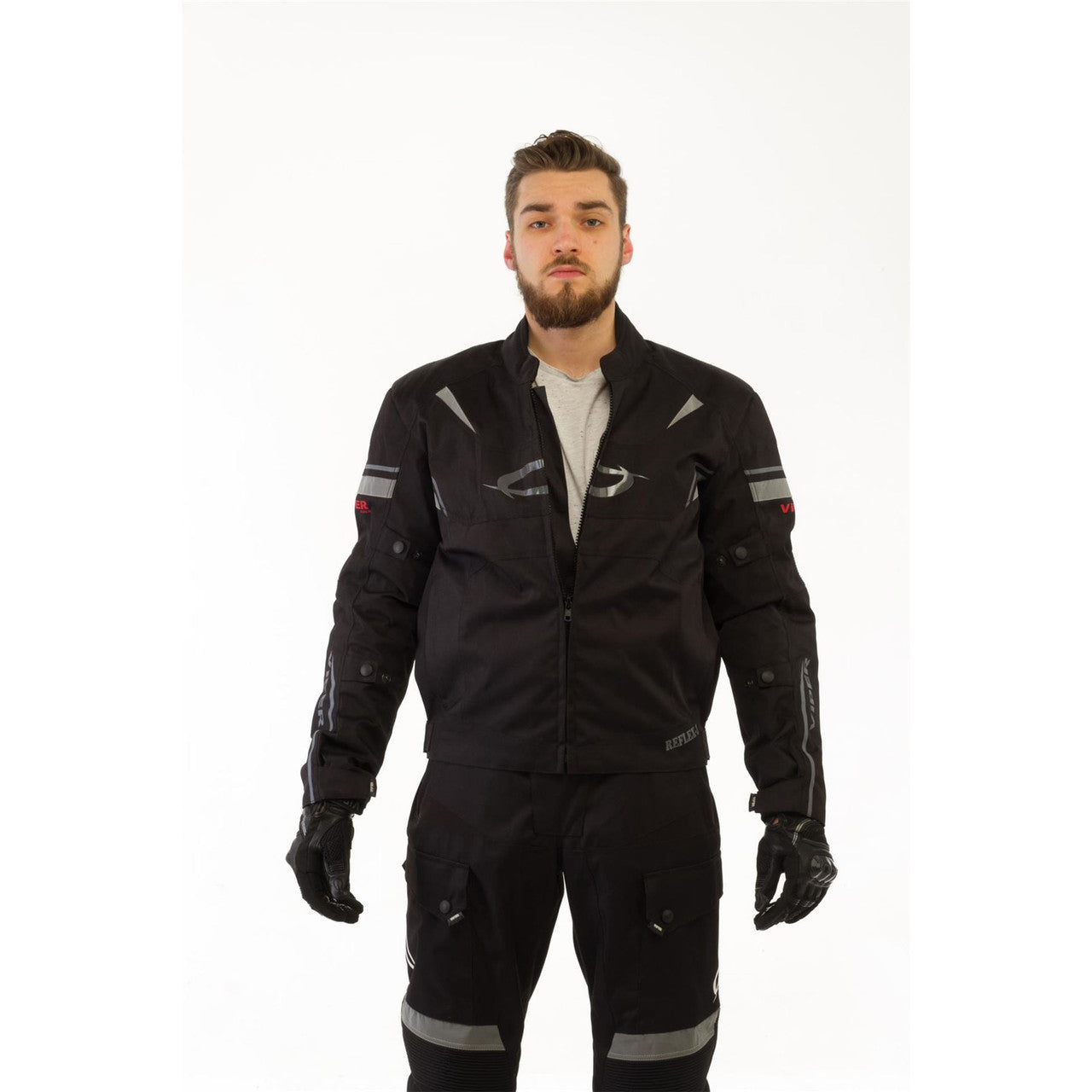 VIPER RIDER REFLEX CE WATERPROOF MOTORCYCLE JACKET-Win Impex Moto