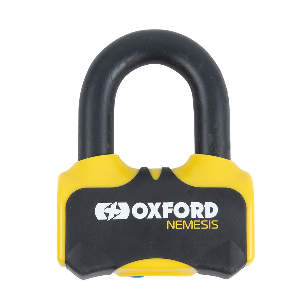 Oxford Nemesis 16mm Disc Lock Security Motorcycle Motorbike - Yellow-Win Impex Moto