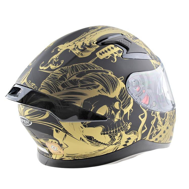 VIPER RSV95 SKULL EDITION MOTORCYCLE FULL FACE HELMET NEAR U-Win Impex Moto