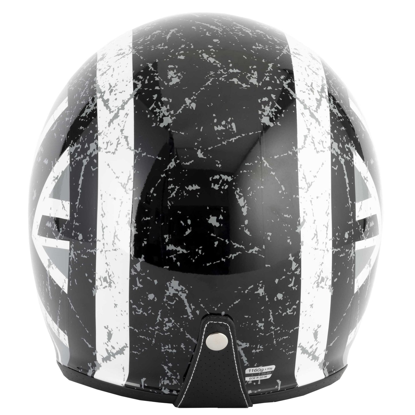 Vcan H589 Black Jack Motorbike Open Face Helmet-Win Impex Moto