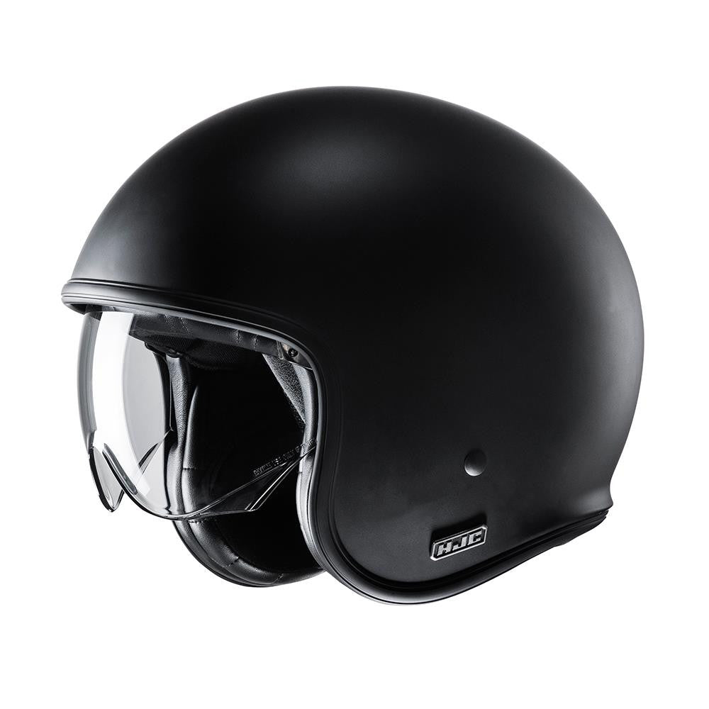HJC V30 Matt Black Motorbike Open Face Helmet-Win Impex Moto