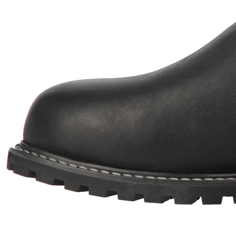 Oxford Sofia Women Motorbike Short Boots Black & Charcoal-Win Impex Moto
