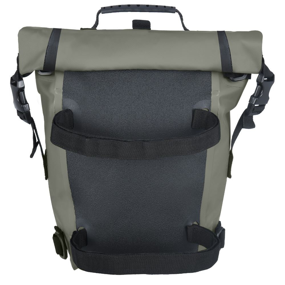 Oxford Aqua T8 Motorcycle Tail Pack Bag 8L Khaki Black-Win Impex Moto