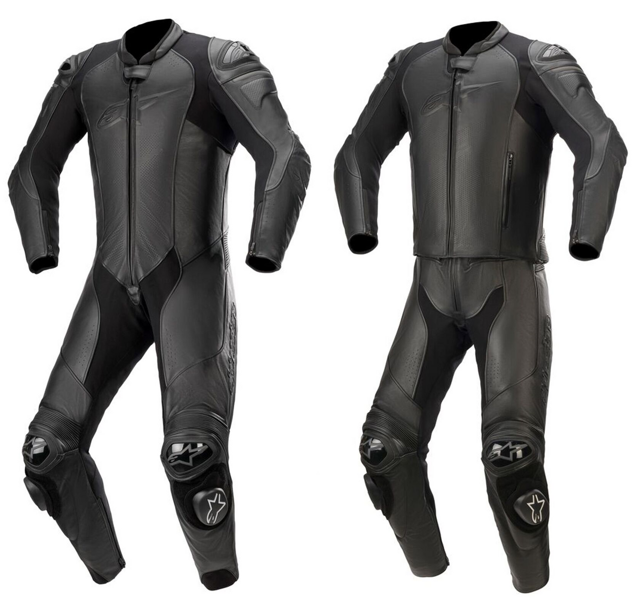 Alpinestars GP Plus V3 Graphite Motorcycle Motorbike 1 Piece Leather Suit Black-Win Impex Moto