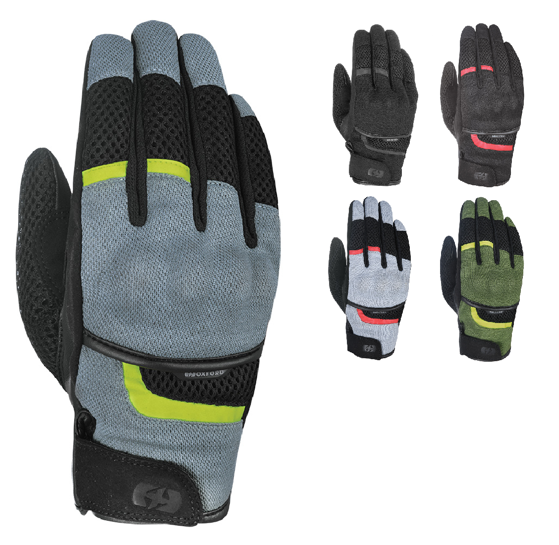 Oxford Brisbane Air Short Motorcycle Gloves | Lightweight, Breathable & Protective for Summer Rides-Win Impex Moto