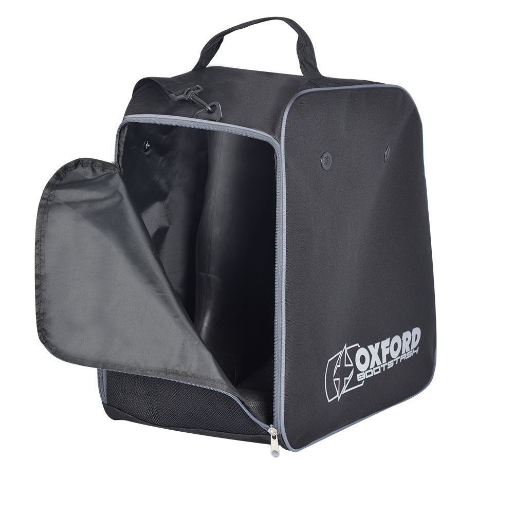 Oxford OL263 Bootstash Deluxe Helmet bag Black/Grey-Win Impex Moto