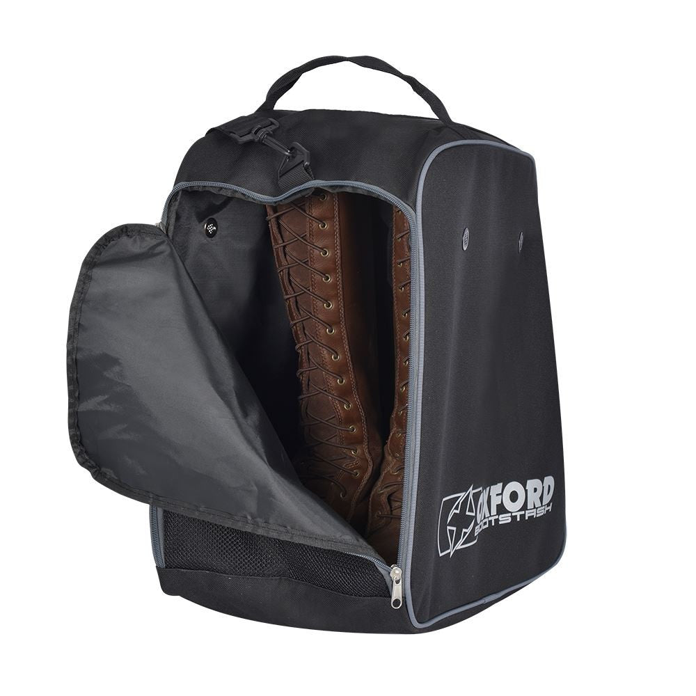 Oxford OL263 Bootstash Deluxe Helmet bag Black/Grey-Win Impex Moto