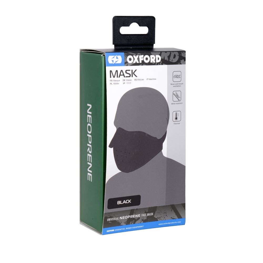Oxford Universal Anti-Fog Motorcycle Mask Black-Win Impex Moto
