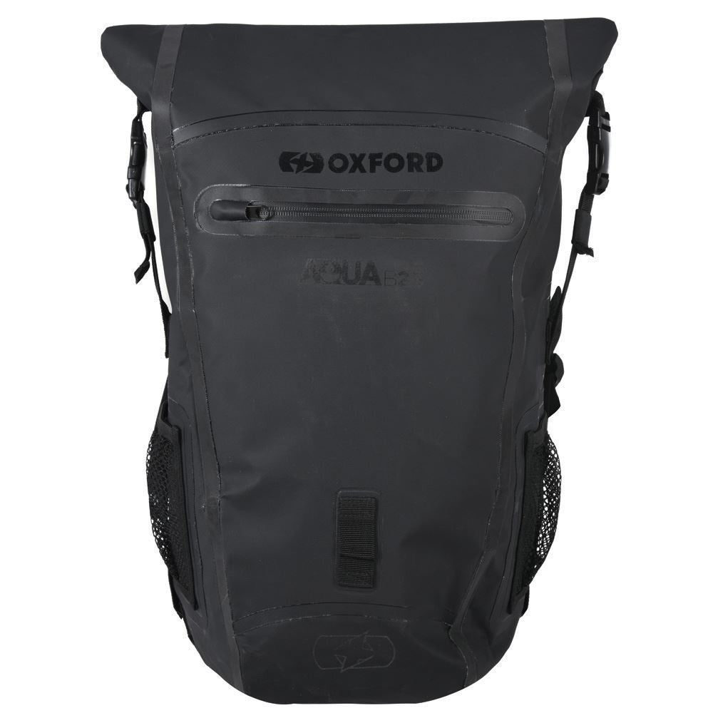 Oxford Aqua Hydro B-25 Motorcycle Black Rucksack Back Pack-Win Impex Moto