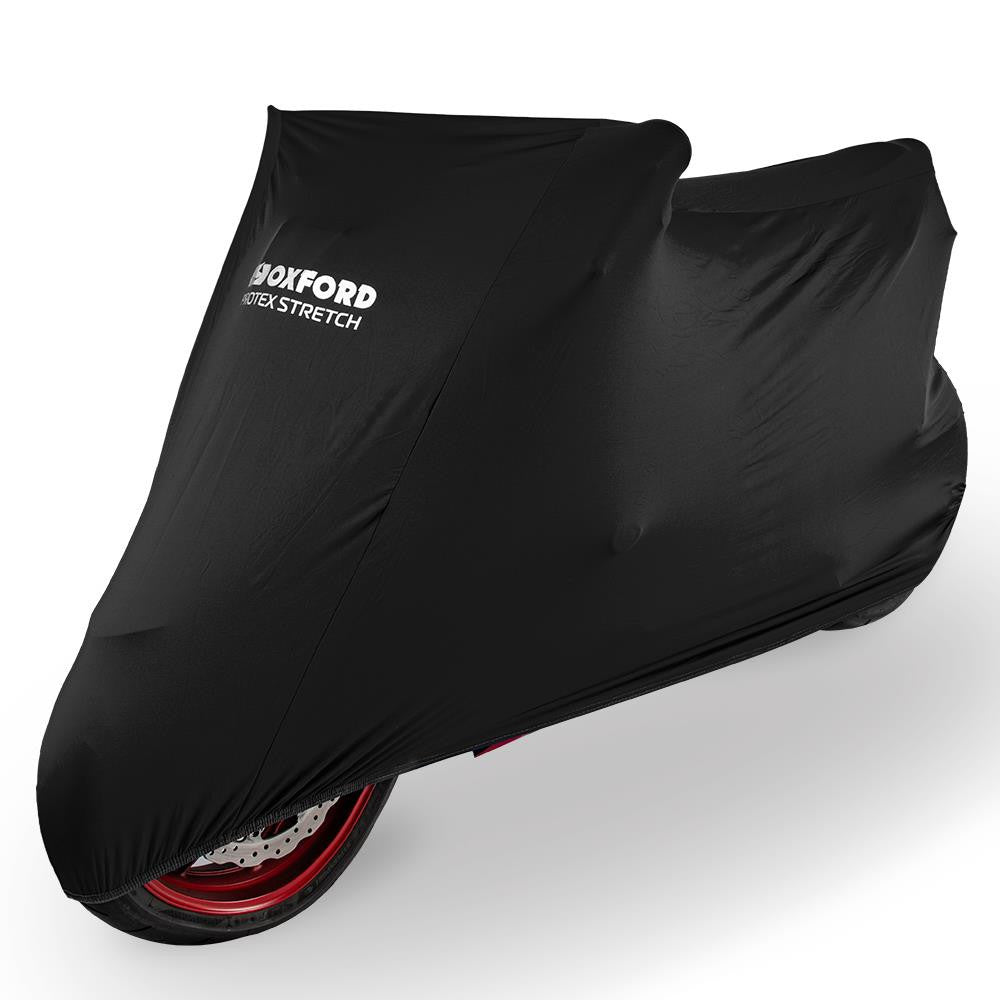 Oxford Protex Premium Stretch-Fit Indoor Motorcycle Cover | L | Ultimate Protection-Win Impex Moto
