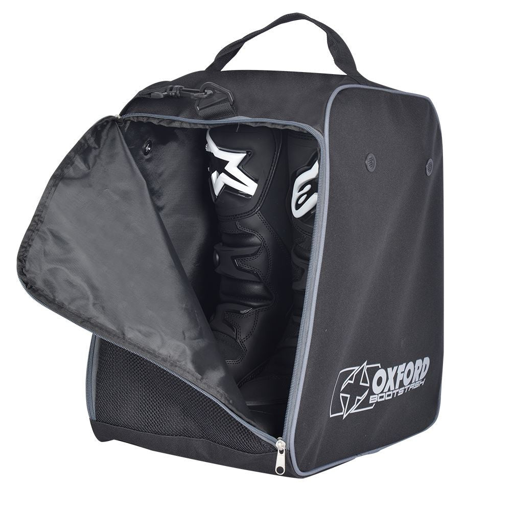 Oxford OL263 Bootstash Deluxe Helmet bag Black/Grey-Win Impex Moto