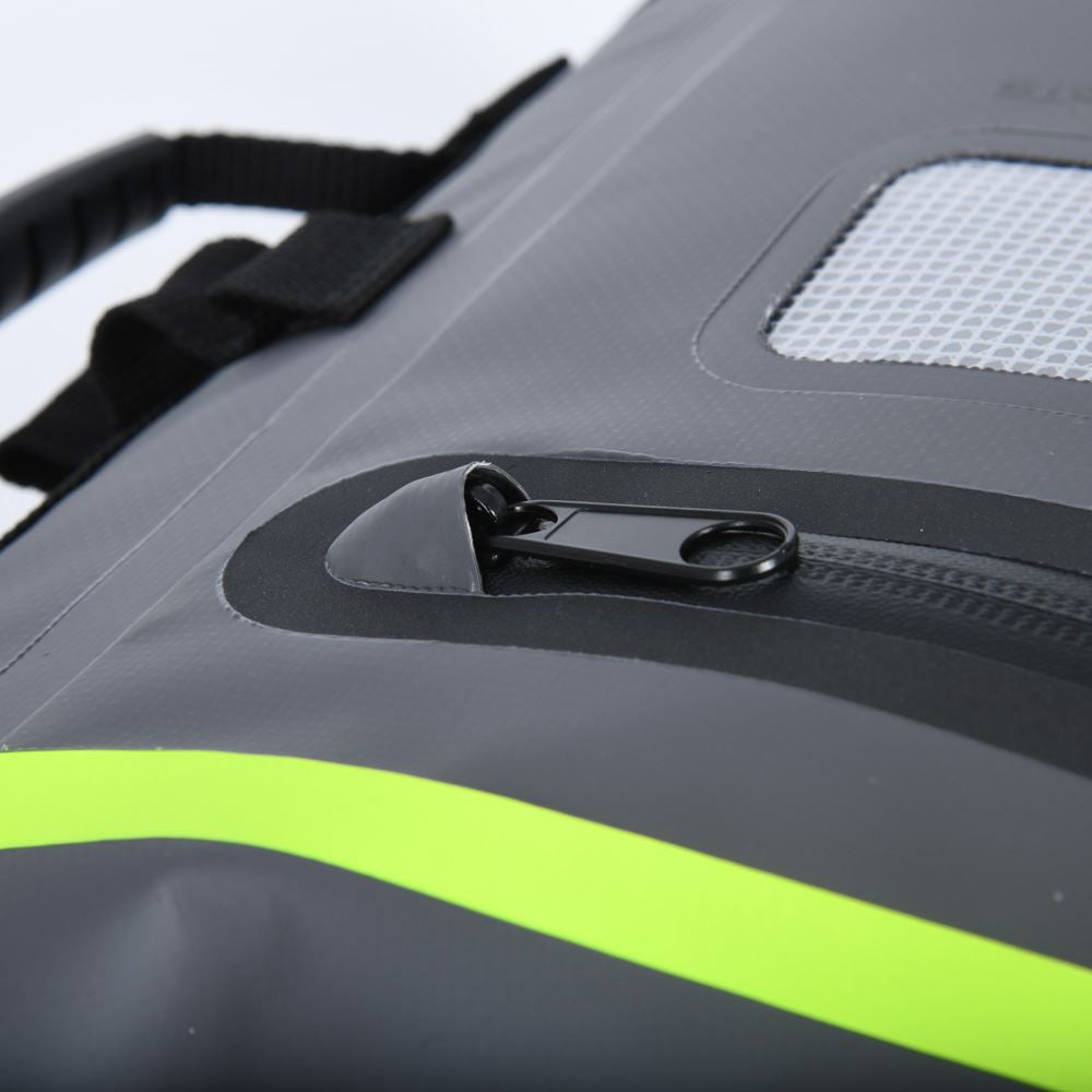 Oxford Aqua T8 Detailing Motorcycle Tail Bag Pack Black Grey-Win Impex Moto