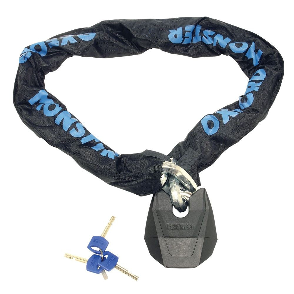 Oxford MonsterXL Motorcycle Security Chainlock 1.2mtr x14mm-Win Impex Moto