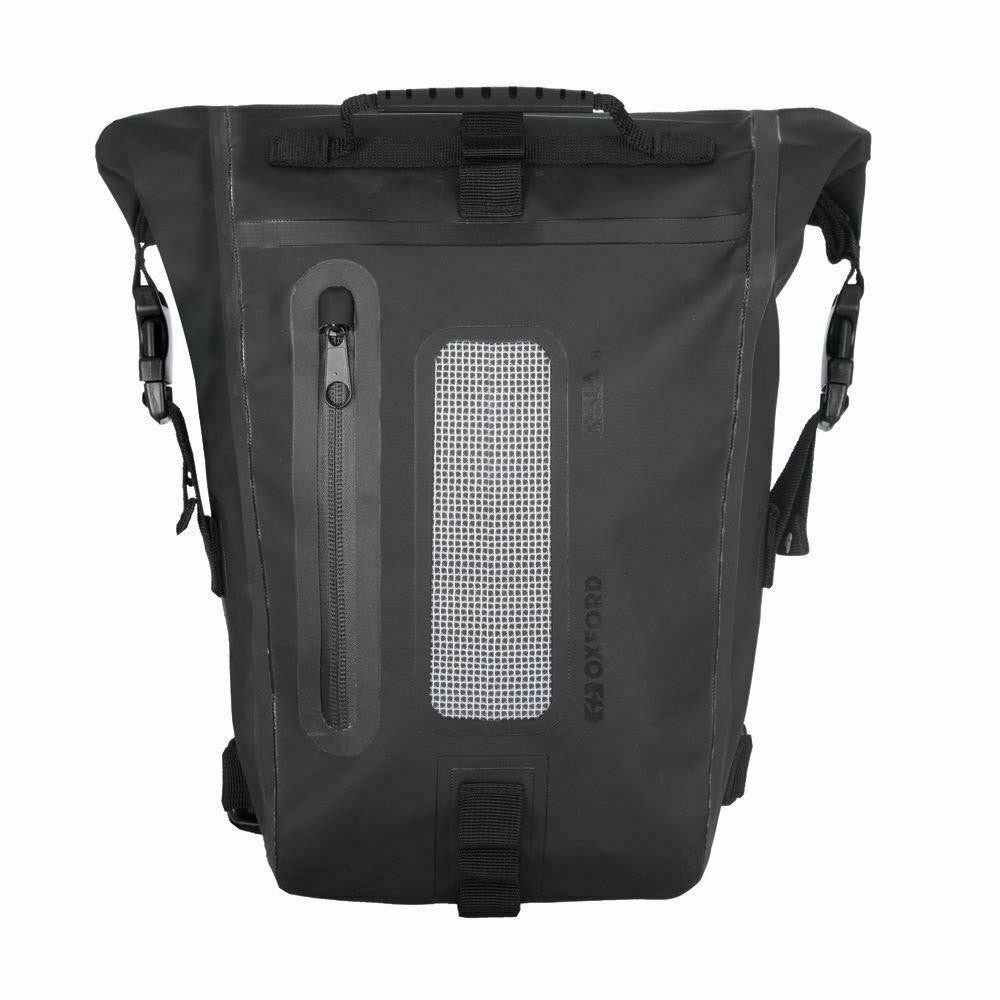 Oxford Aqua T8 Tail Pack Bag Motorcycle Luggage 8L Black-Win Impex Moto