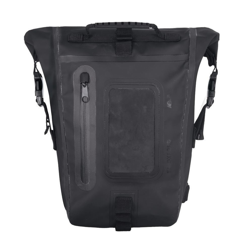 Oxford Aqua M8 waterproof Roll Top Motorcycle Tank Bag Black-Win Impex Moto