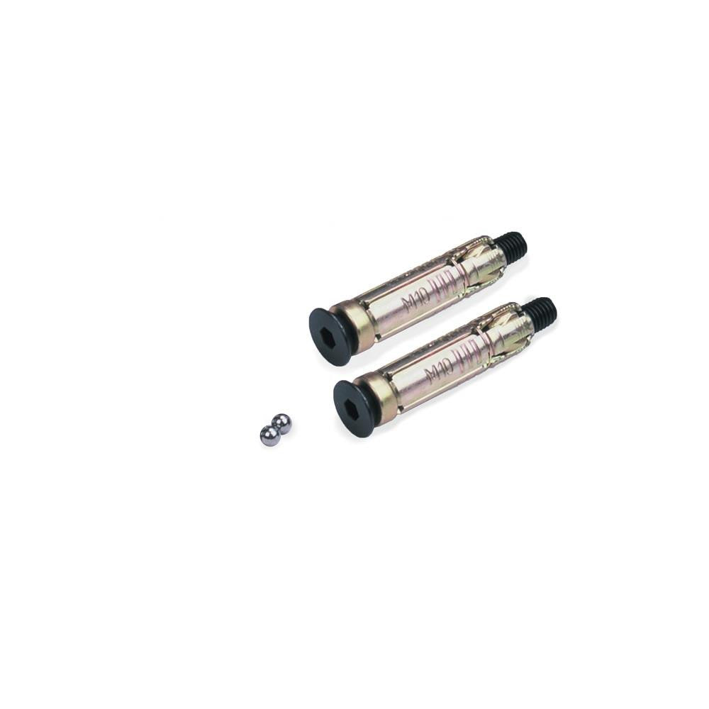 Oxford Pack of 2 Ground Plugs, Bolts & 6mm Ball Bearings (Brute Force) | Secure Fixings for Anchors-Win Impex Moto