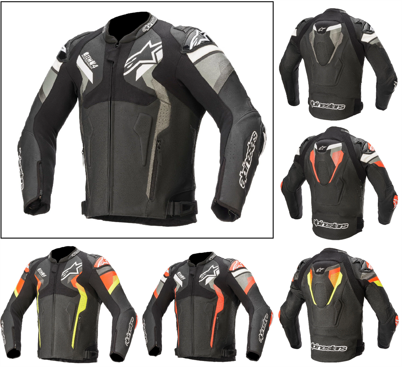 Alpinestars Atem V4 Motorcycle Racing Leather Jacket-Win Impex Moto