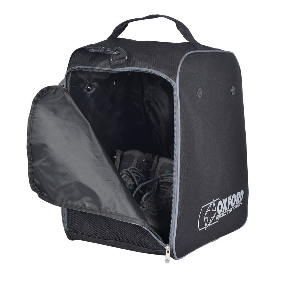 Oxford OL263 Bootstash Deluxe Helmet bag Black/Grey-Win Impex Moto