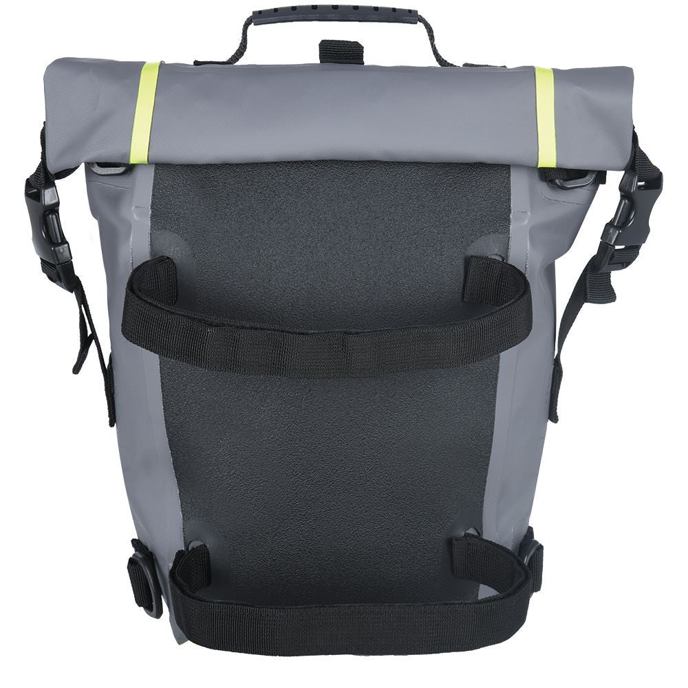 Oxford Aqua T8 Detailing Motorcycle Tail Bag Pack Black Grey-Win Impex Moto