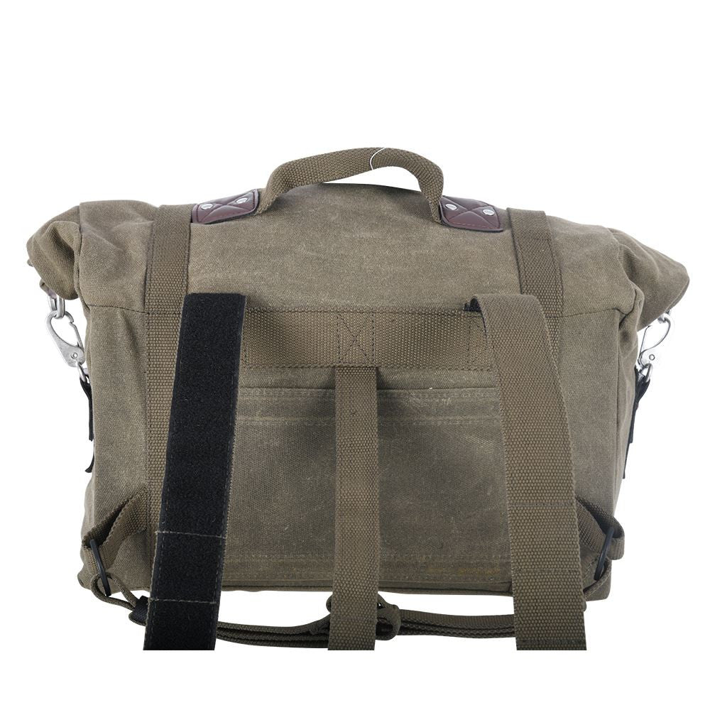 Oxford Heritage Motorcycle Panniers Khaki-Win Impex Moto