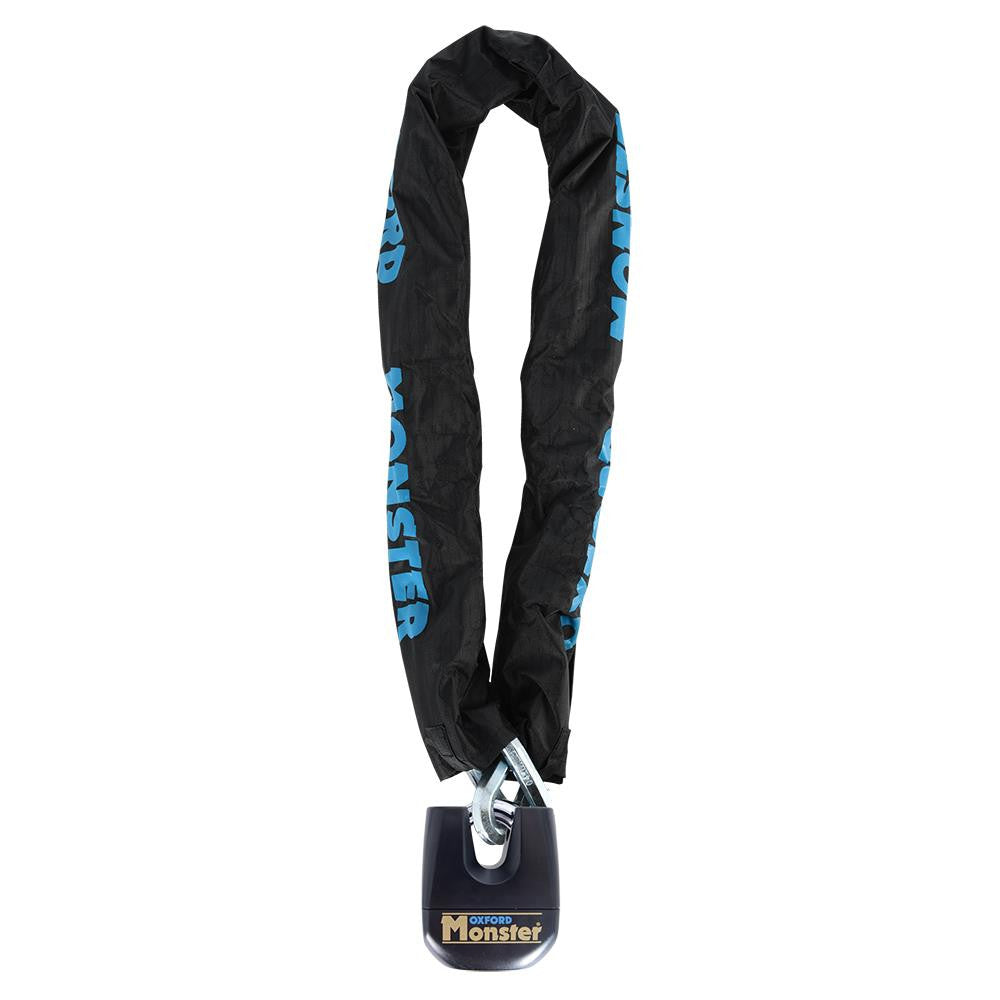 Oxford Monster 14mm Hex Chain & Padlock 2m | Heavy-Duty Motorcycle Security-Win Impex Moto