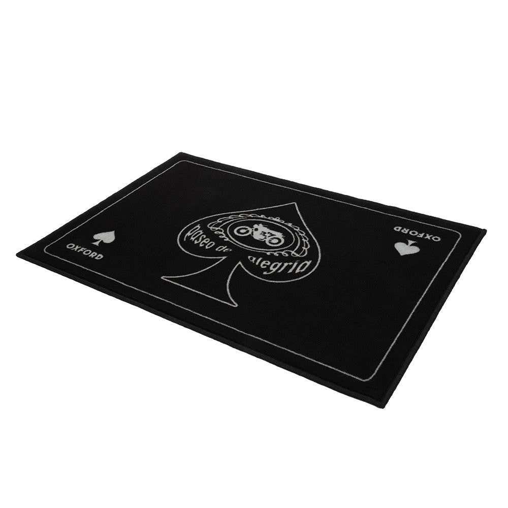Oxford Scrambler Motorcycle Door Mat Non-slip Latex 90 x 60cm-Win Impex Moto
