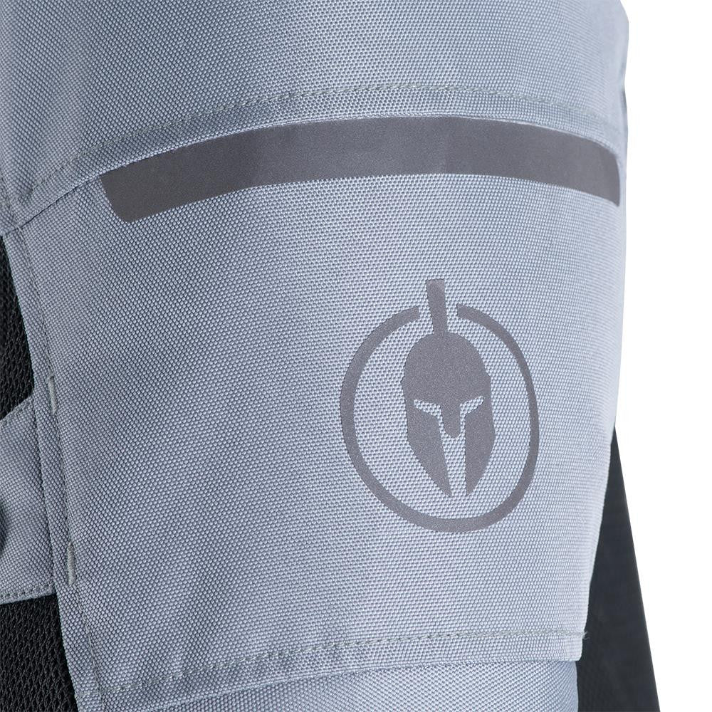 Spartan Air Men’s Motorcycle Motorbike Jacket - Grey/Black-Win Impex Moto