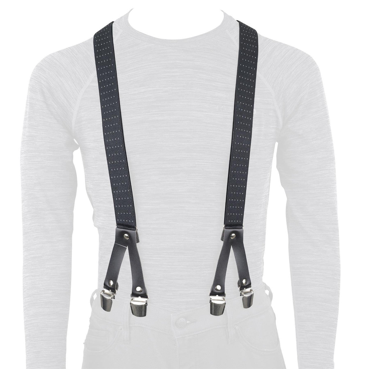 Oxford Riggers Chin black Motorcycle Trouser Braces-Win Impex Moto