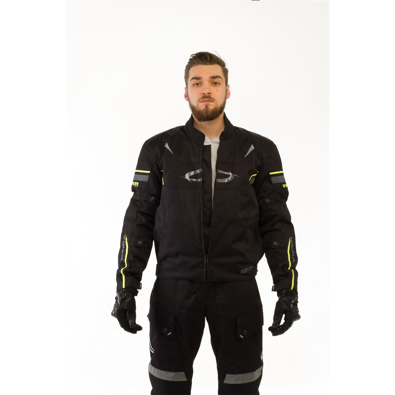 VIPER RIDER REFLEX CE WATERPROOF MOTORCYCLE JACKET-Win Impex Moto