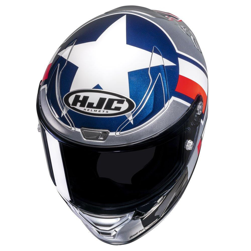 HJC RPHA 1 MOTORBIKE BEN SPIES SILVERSTAR FULL FACE HELMET-Win Impex Moto