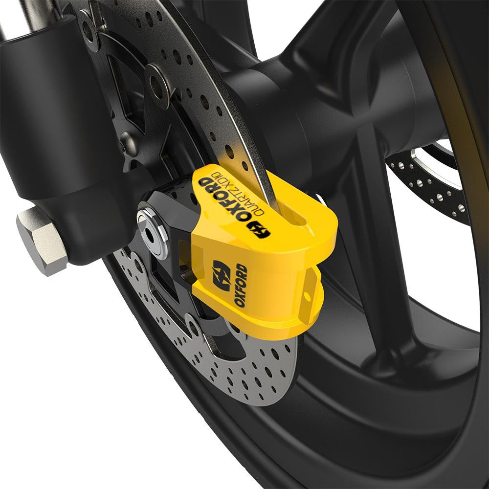 Oxford Quartz XD10 Disc Lock Yellow/Black-Win Impex Moto