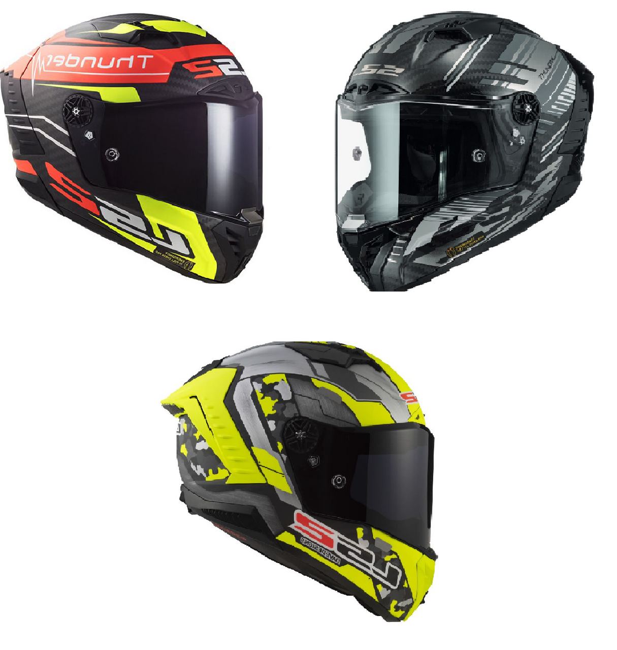 LS2-FF805 Thunder Full Face Motorcycle Motorbike Helmet 2023 with any 1 Free visor-Win Impex Moto