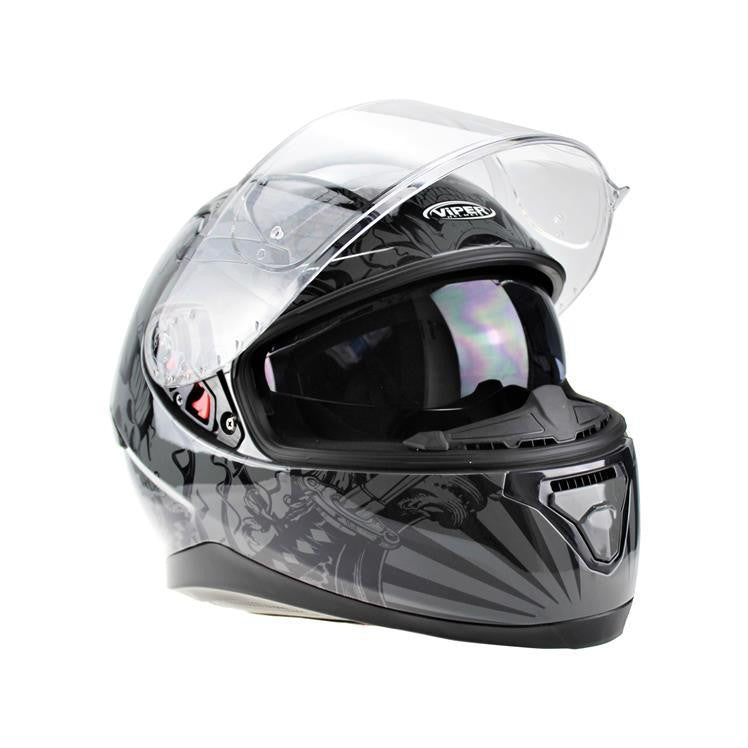 VIPER RSV95 SKULL EDITION MOTORCYCLE FULL FACE HELMET NEAR U-Win Impex Moto