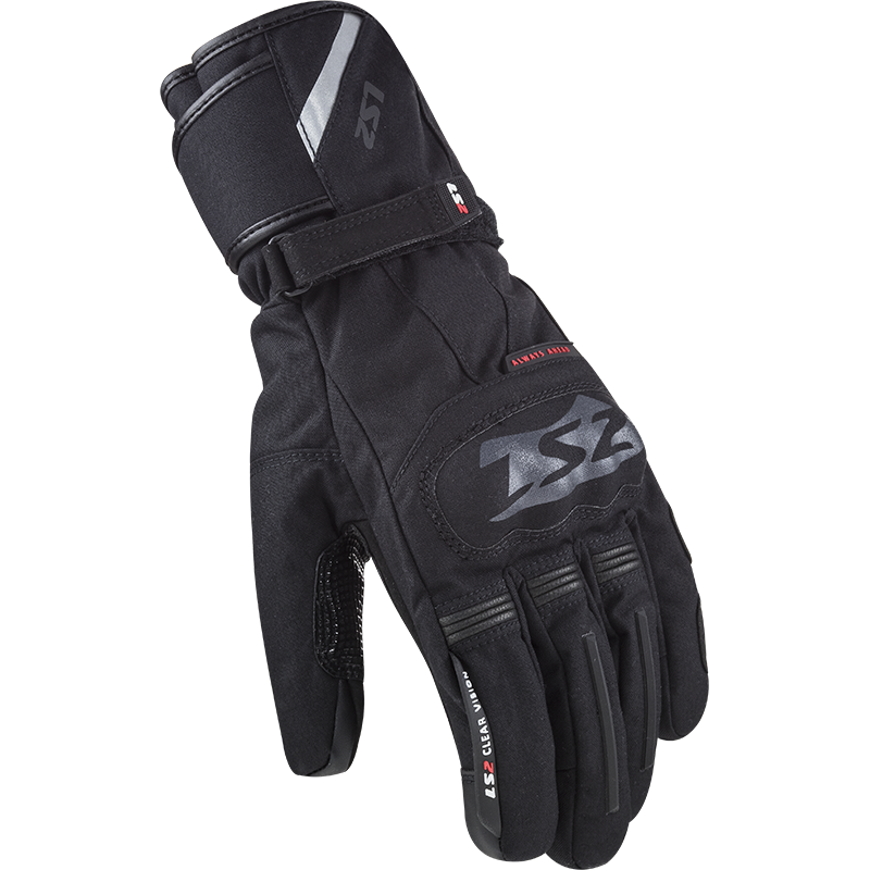 LS2 Snow Man Waterproof Textile Touring Motorbike Gloves-Win Impex Moto