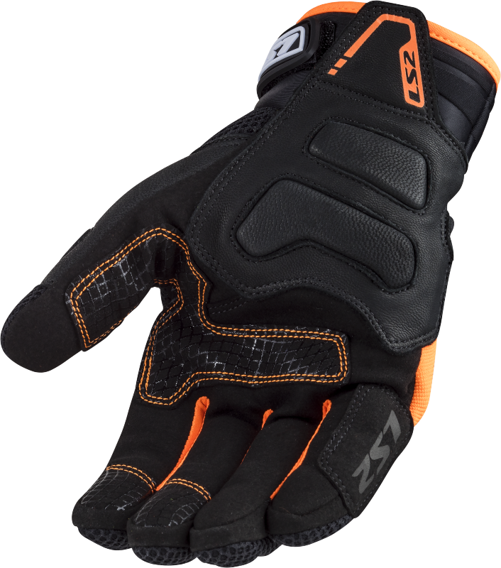LS2 Vega Short Man Summer GoatSkin Leather Off-Road Motorbike Gloves-Win Impex Moto