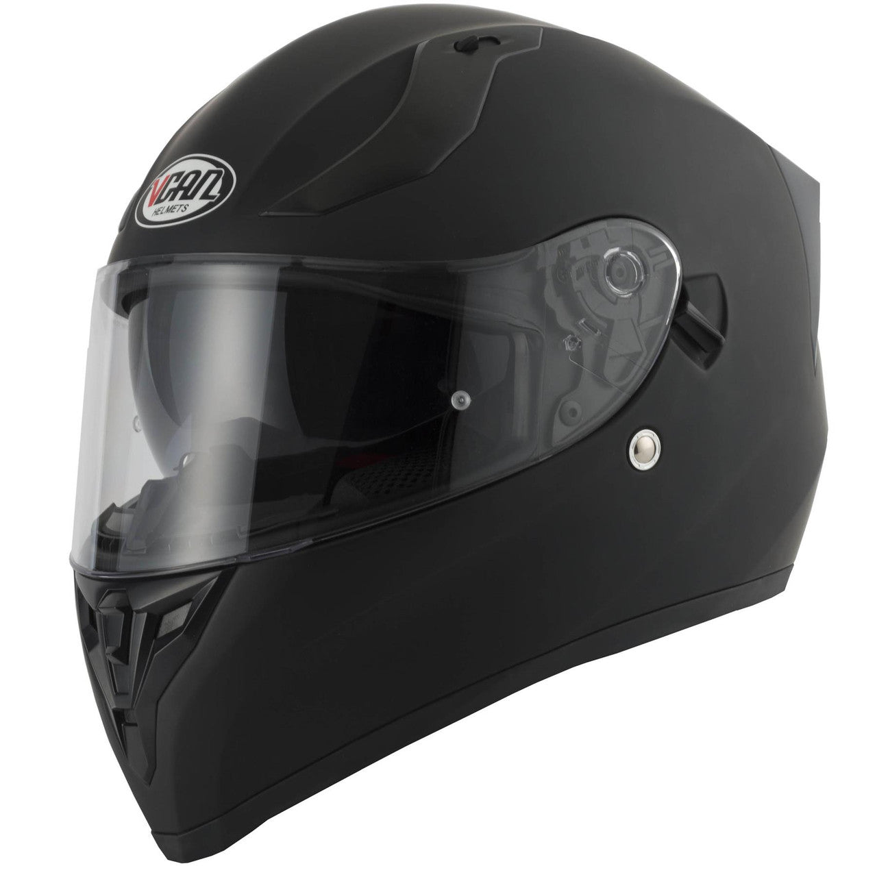 Vcan H128 Full Face Motorcycle Helmet - Matt Black-Win Impex Moto