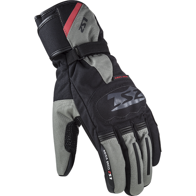 LS2 Snow Man Waterproof Textile Touring Motorbike Gloves-Win Impex Moto