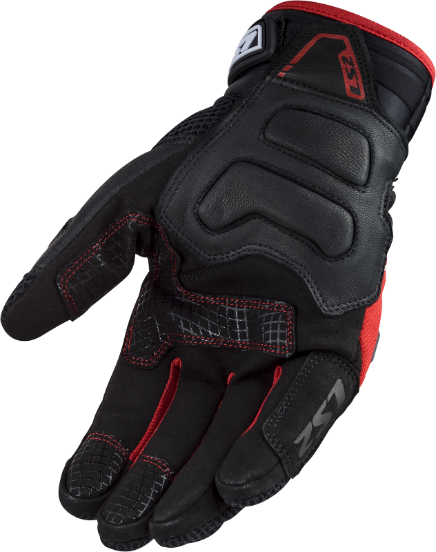 LS2 Vega Short Man Summer GoatSkin Leather Off-Road Motorbike Gloves-Win Impex Moto