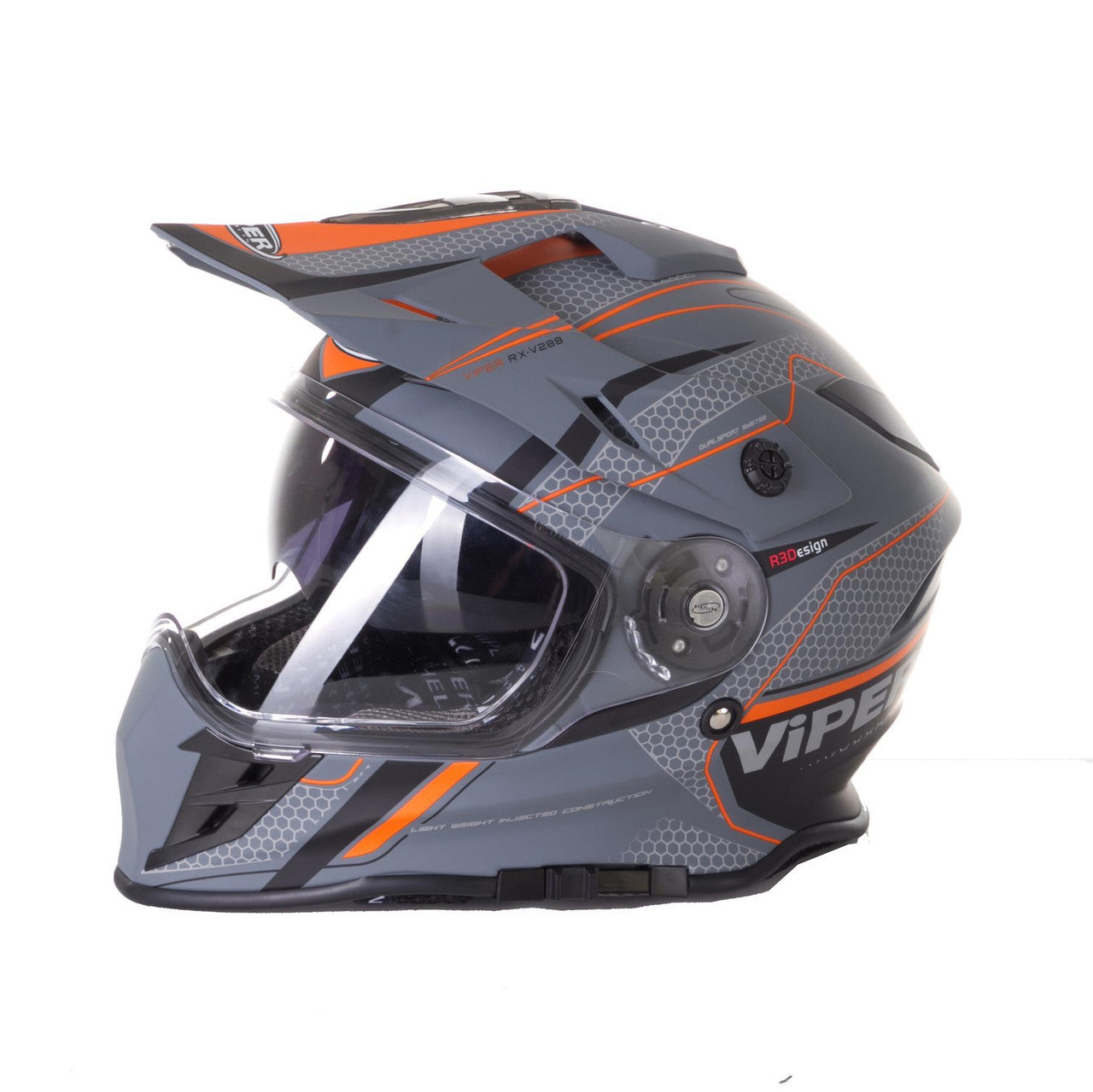 Viper RXV288 Double Visor Enduro Motocross Motorcycle Motorbike Helmet-Win Impex Moto
