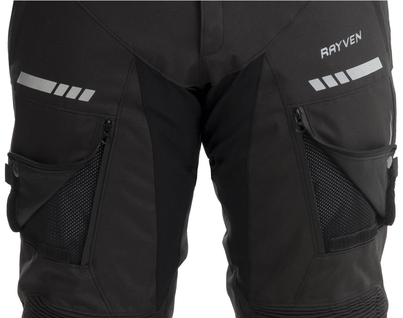 Rayven Road Motorcycle Motorbike Waterproof Regular Leg Trousers – Black-Win Impex Moto