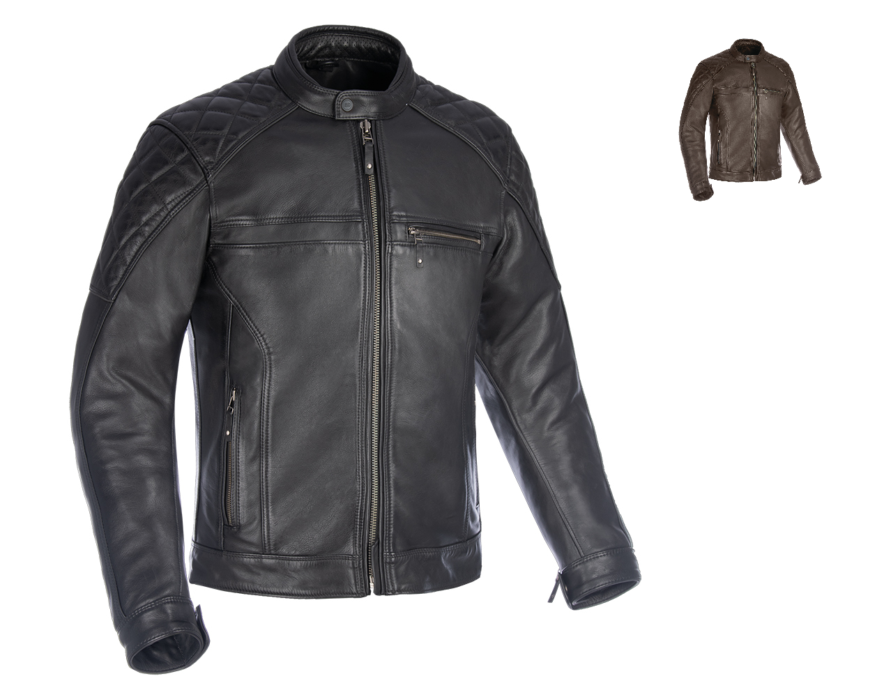 Oxford Route 73 2.0 MS Classic Leather Jacket – Premium Motorcycle Gear-Win Impex Moto