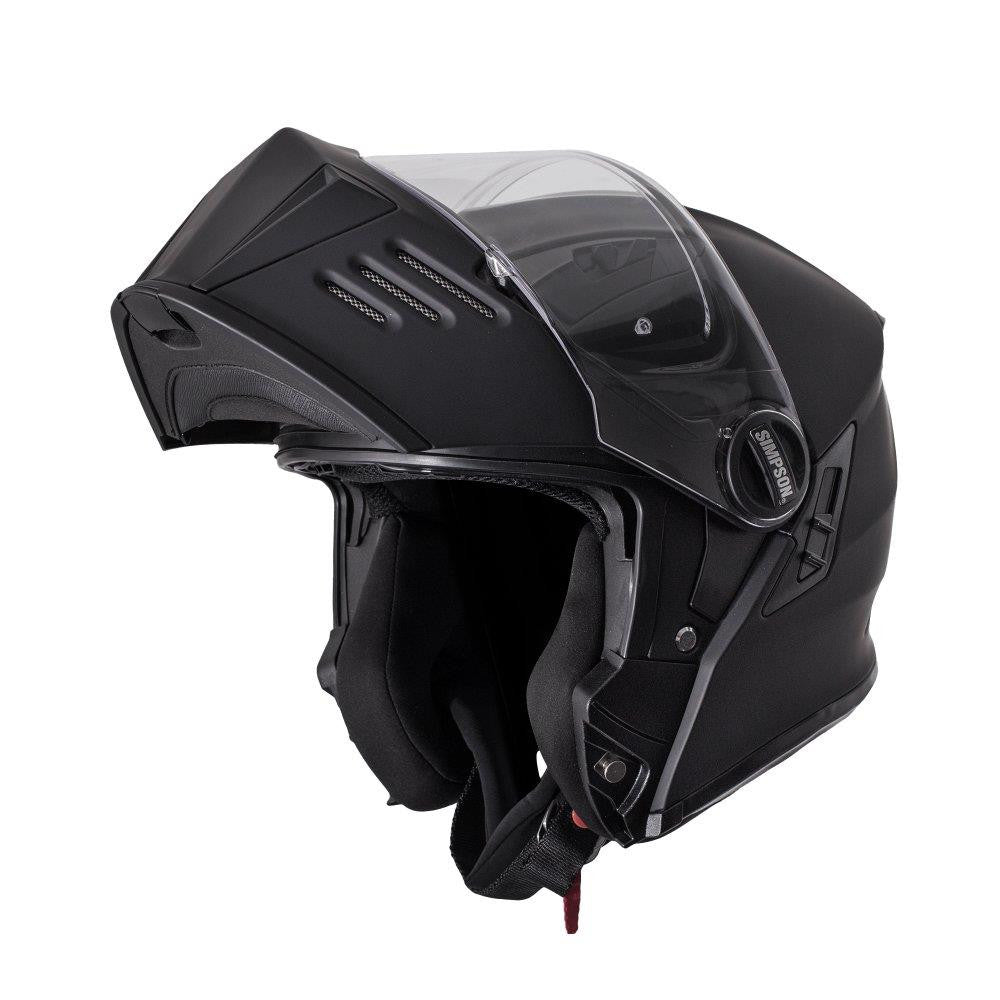 Simpson Darksome Solid Matt Black Full Face Helmet Ece 22.06-Win Impex Moto