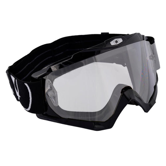 Oxford Motorcycle Motorbike Assault Pro Off-Road MX Goggle-Glossy Black-Win Impex Moto