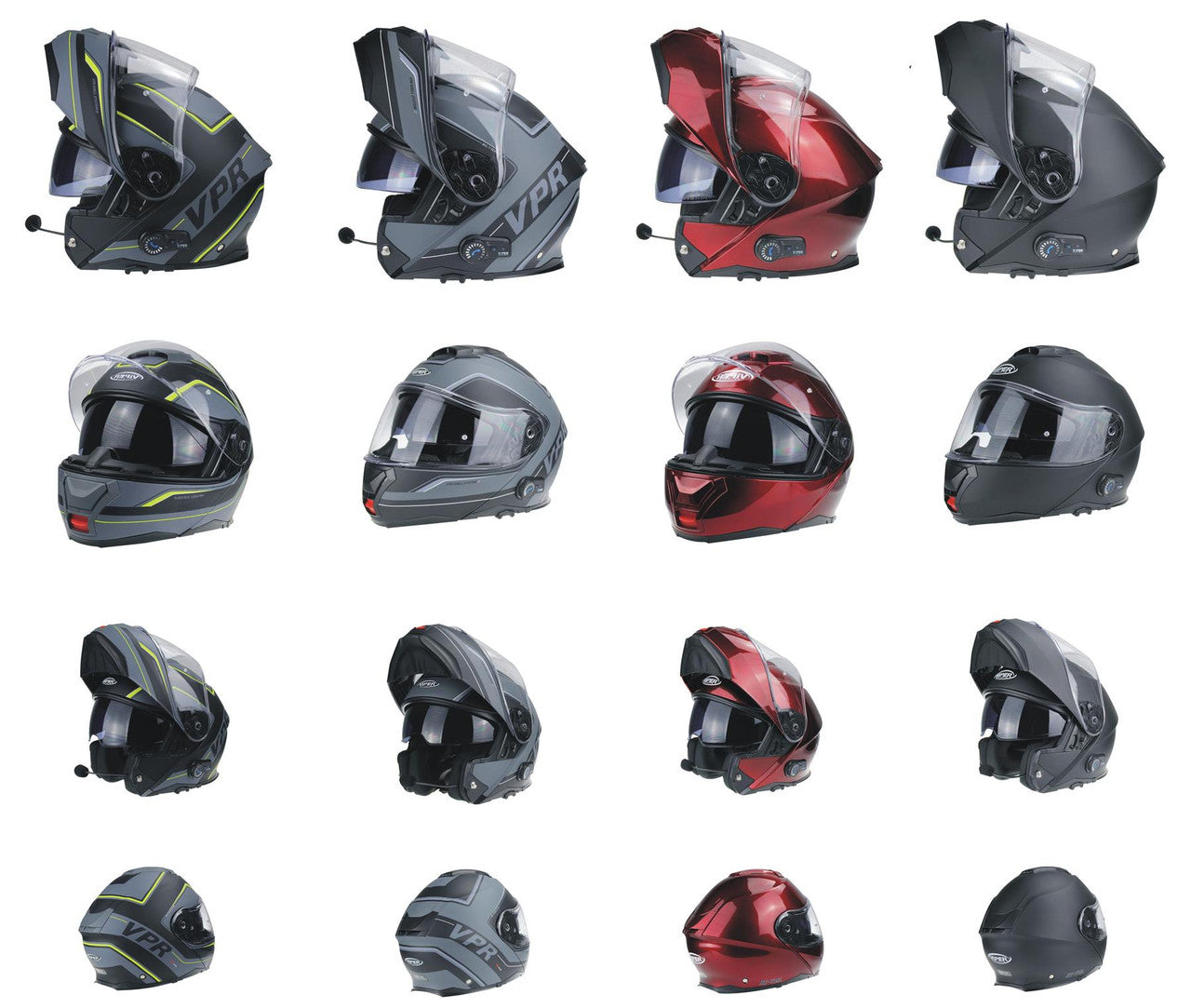 Viper RSV191 Blinc Bluetooth 3.0 Flip Up Modular Motorcycle Helmet-Win Impex Moto