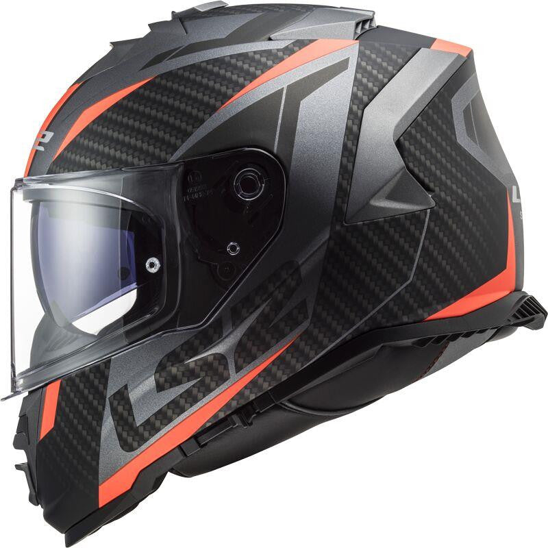 LS2 FF800 Storm II Racer Orange Motorbike Full Face Helmet Ece22.06-Win Impex Moto